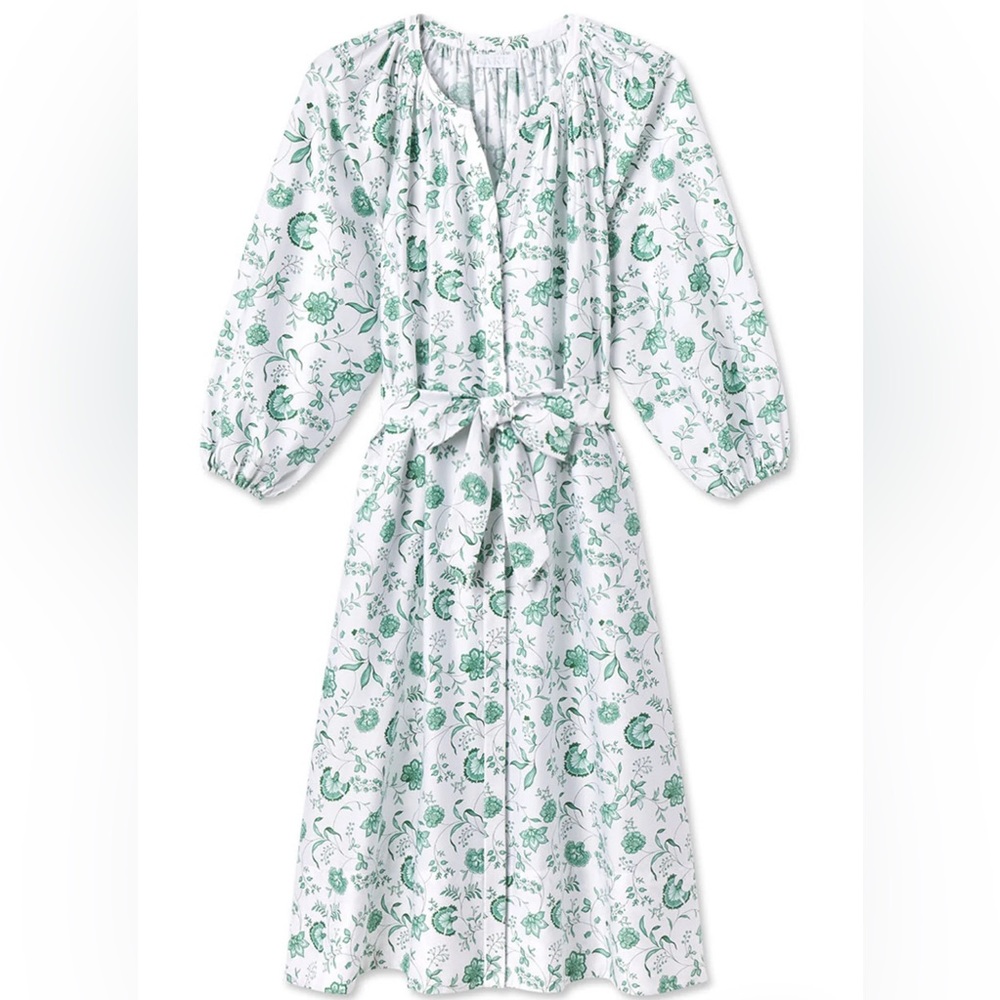 Lake Pajamas Brunch Dress in Meadow Vines
